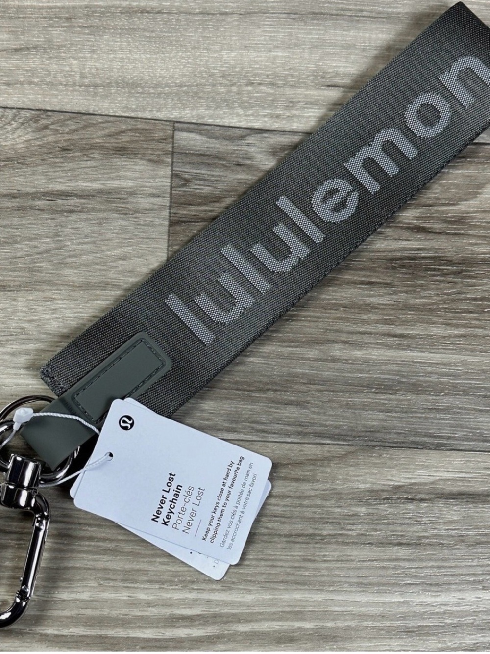 Lululemon Never Lost Keychain NWT